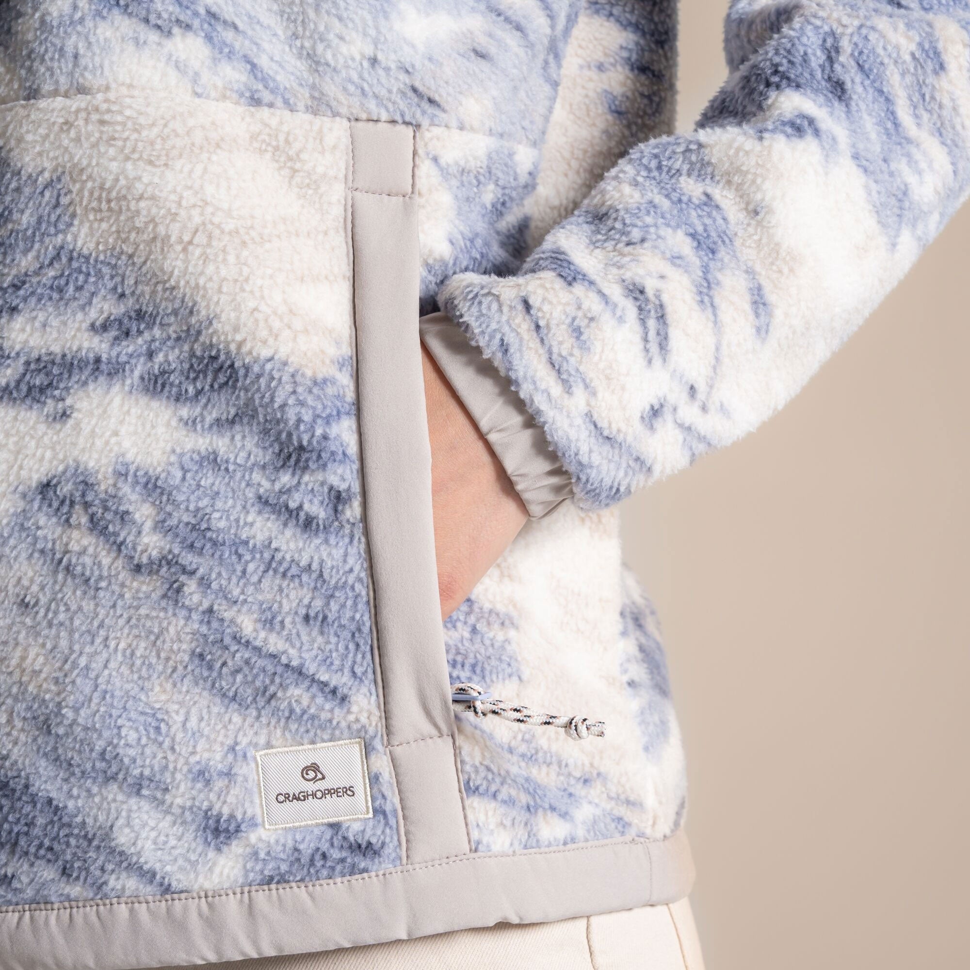 Craghoppers Women's Sanaa Half Zip Fleece | Mist Blue Clothing Craghoppers