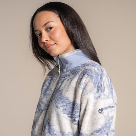 Craghoppers Women's Sanaa Half Zip Fleece | Mist Blue Clothing Craghoppers