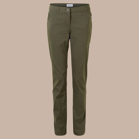 Craghoppers Women's Kiwi Pro II Trousers | Mid Khaki Clothing Craghoppers