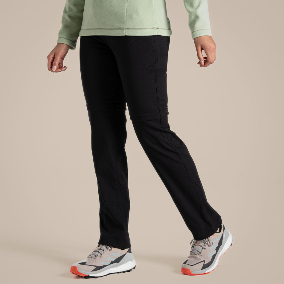 Craghoppers Women's Kiwi Pro II Convertible Trousers | Black Clothing Craghoppers