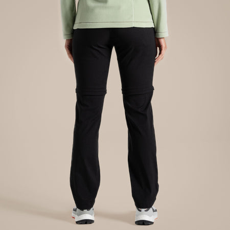 Craghoppers Women's Kiwi Pro II Convertible Trousers | Black Clothing Craghoppers
