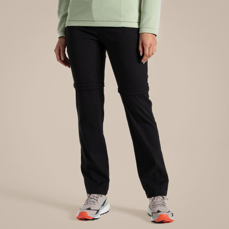 Craghoppers Women's Kiwi Pro II Convertible Trousers | Black Clothing Craghoppers