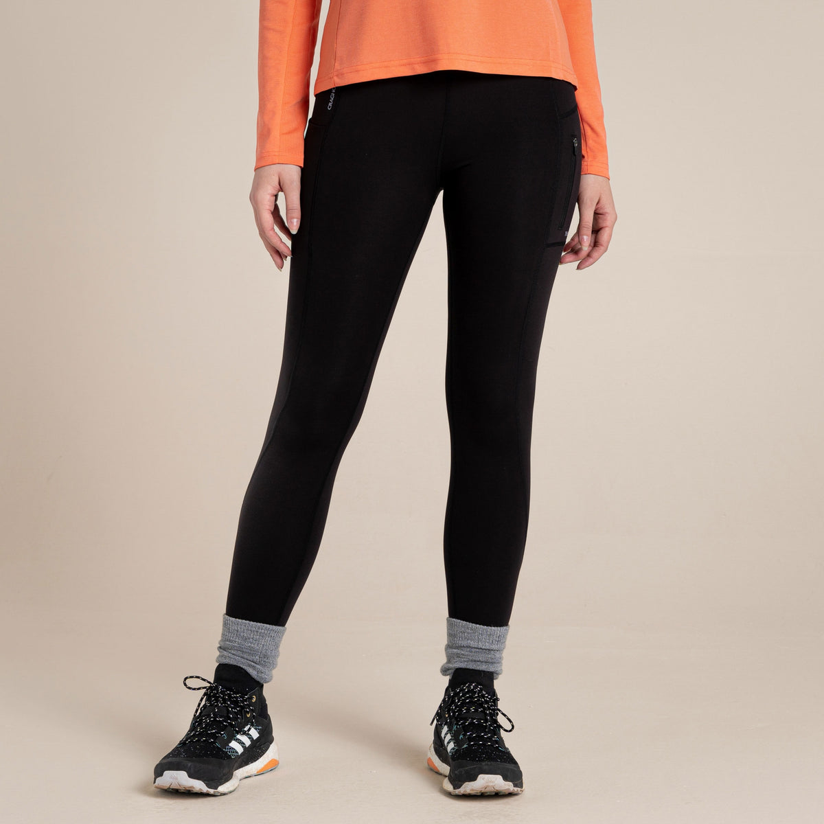 Craghoppers Women's Kiwi Pro Thermo Leggings | Black Clothing Craghoppers
