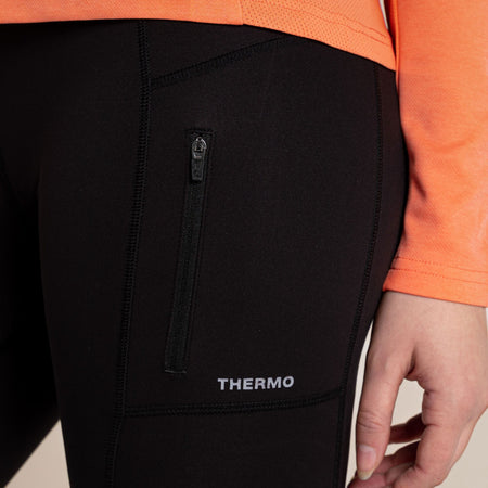 Craghoppers Women's Kiwi Pro Thermo Leggings | Black Clothing Craghoppers