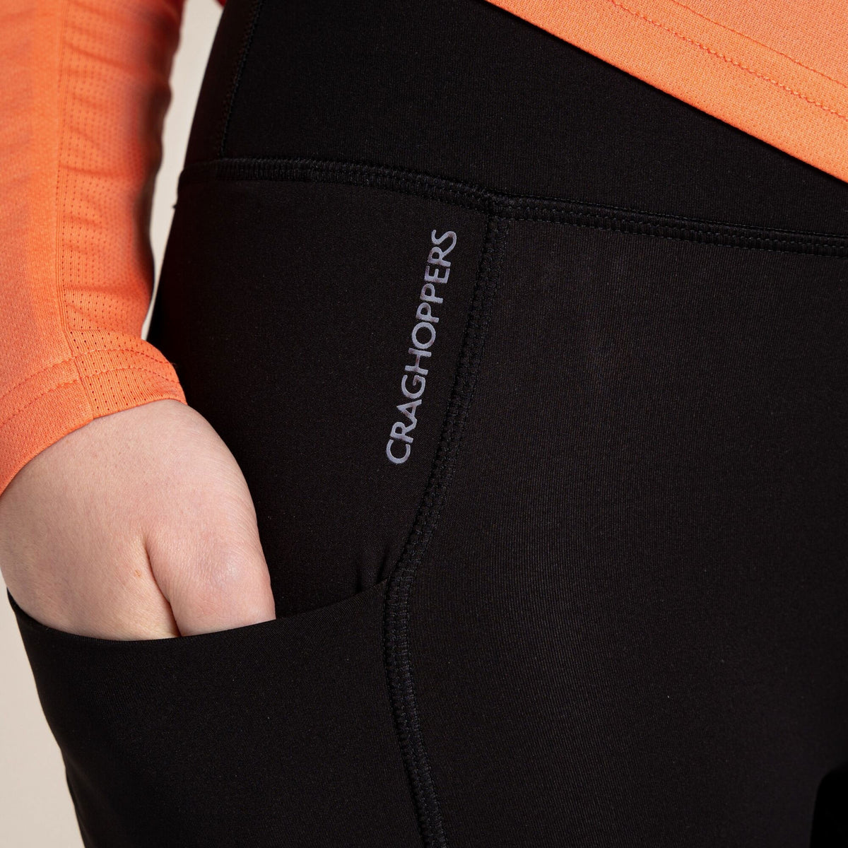 Craghoppers Women's Kiwi Pro Thermo Leggings | Black Clothing Craghoppers