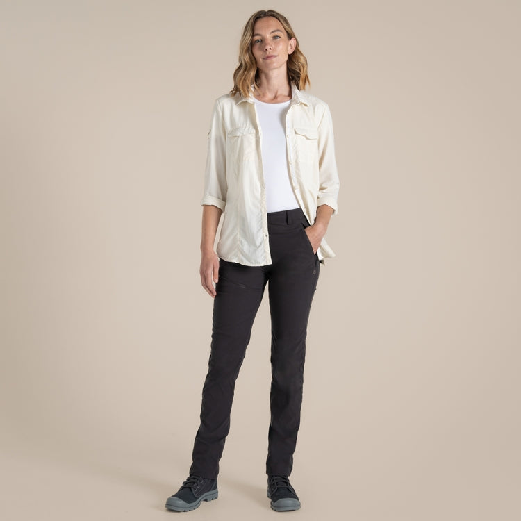 Craghoppers Women's NosiLife Pro Trouser III | Charcoal Clothing Craghoppers