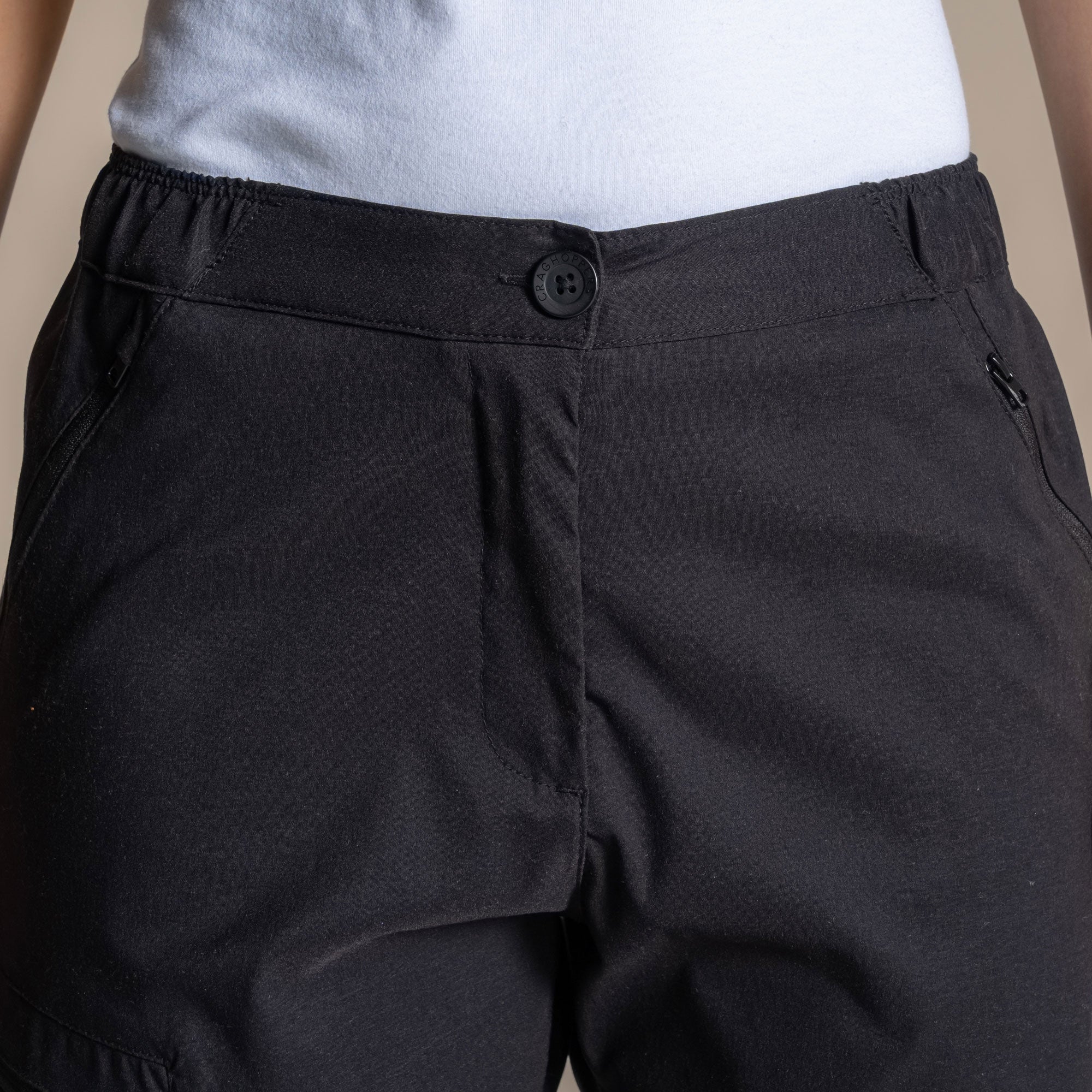 Craghoppers Women's Kiwi Pro Barrel Trouser | Black Clothing Craghoppers