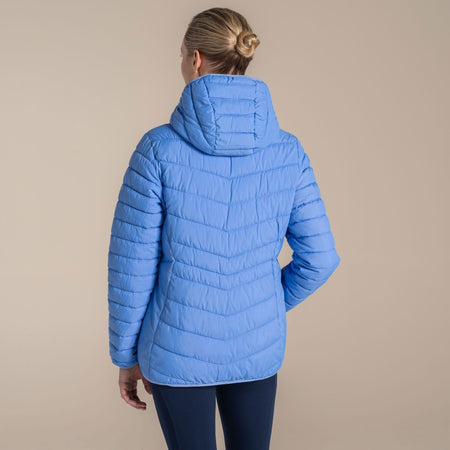 Craghoppers Women's Compresslite IX Hooded Insulating Jacket | Vinca Blue Clothing Craghoppers