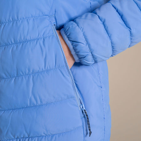 Craghoppers Women's Compresslite IX Hooded Insulating Jacket | Vinca Blue Clothing Craghoppers