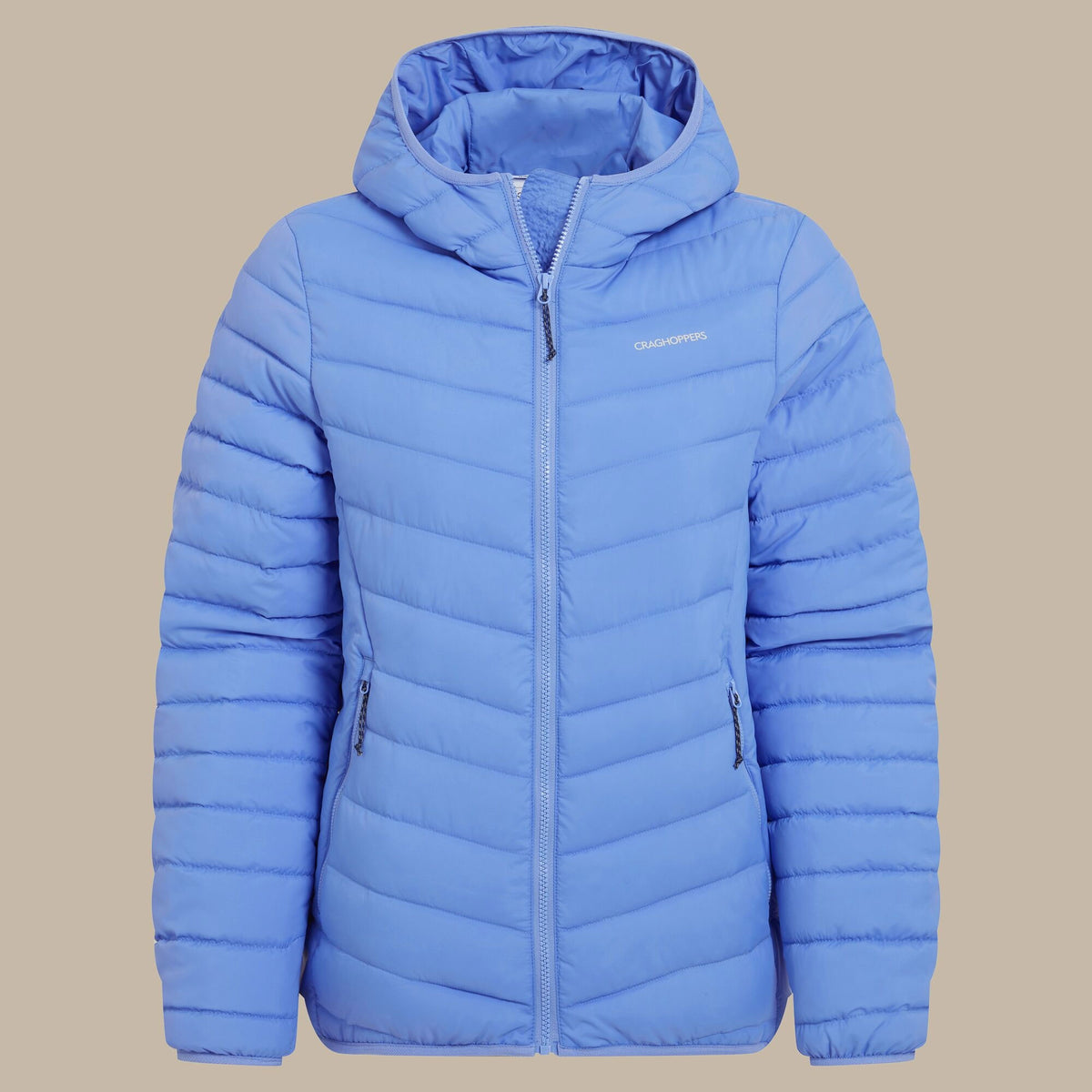 Craghoppers Women's Compresslite IX Hooded Insulating Jacket | Vinca Blue Clothing Craghoppers