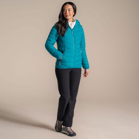 Craghoppers Women's Compresslite IX Hooded Insulating Jacket | Empress Teal Clothing Craghoppers