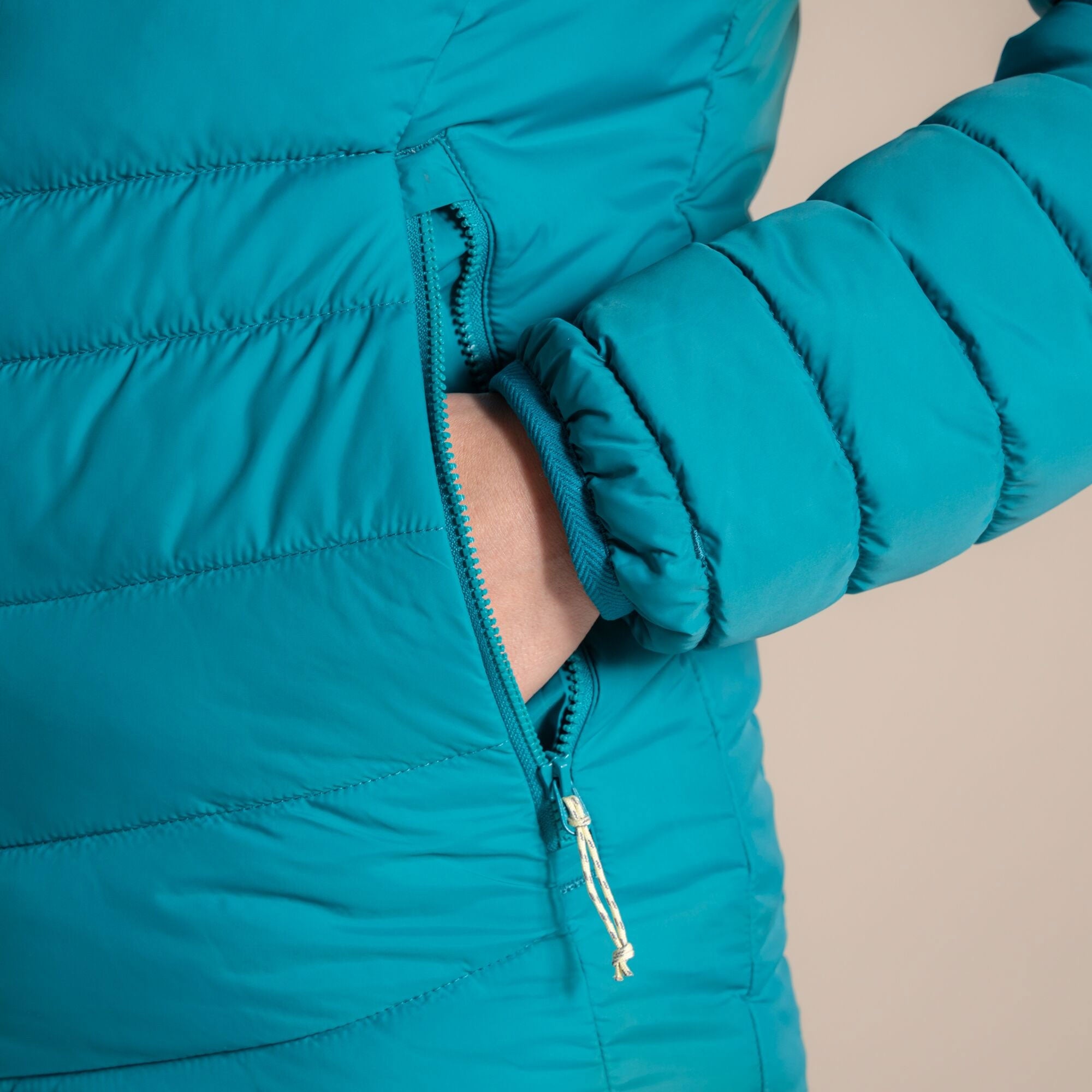 Craghoppers Women's Compresslite IX Hooded Insulating Jacket | Empress Teal Clothing Craghoppers