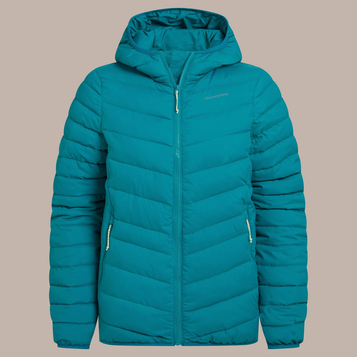 Craghoppers Women's Compresslite IX Hooded Insulating Jacket | Empress Teal Clothing Craghoppers