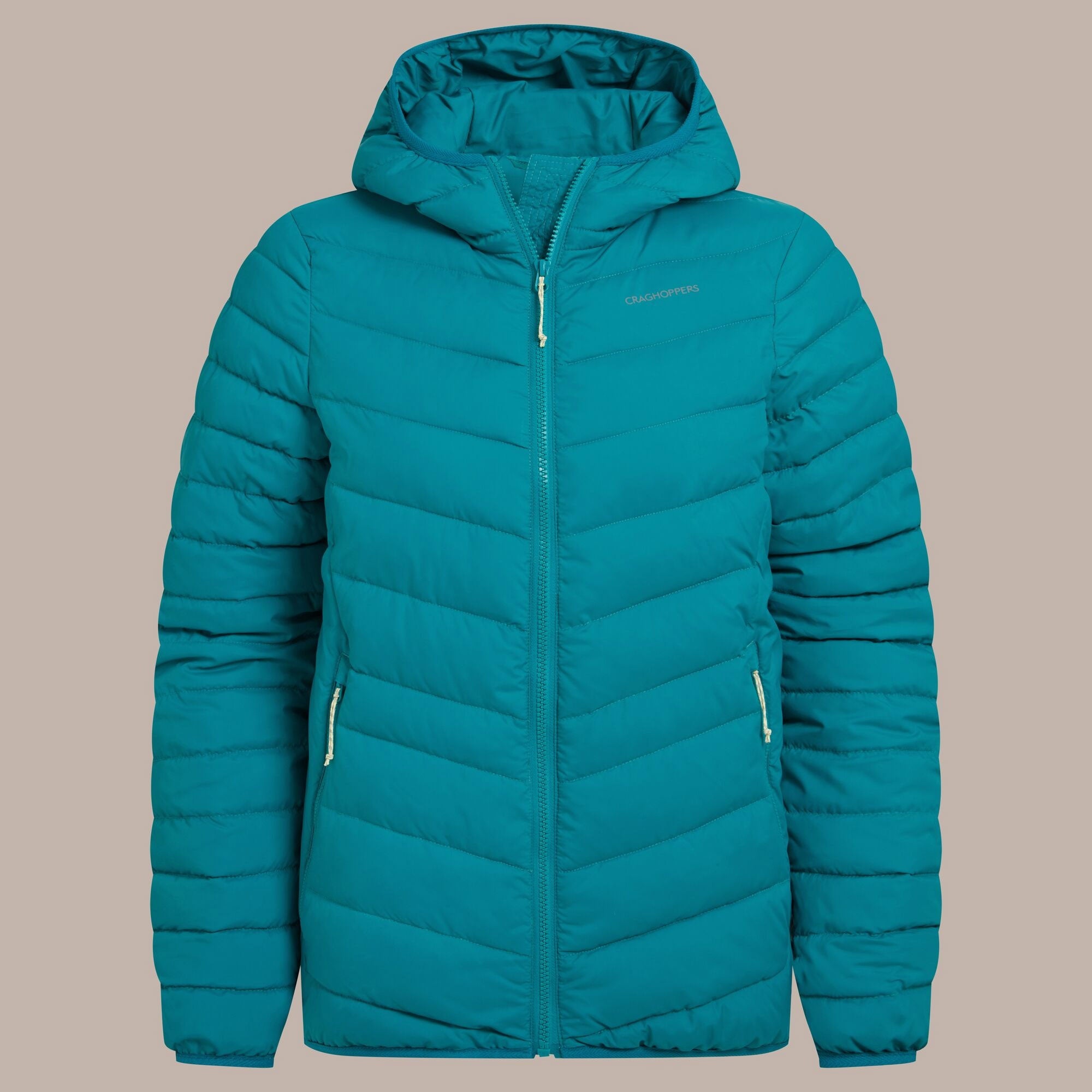 Craghoppers Women's Compresslite IX Hooded Insulating Jacket | Empress Teal Clothing Craghoppers