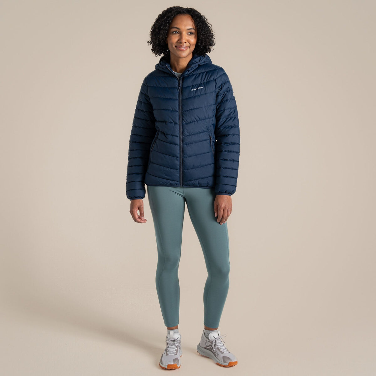 Craghoppers Women's Compresslite IX Hooded Insulating Jacket | Blue Navy Clothing Craghoppers
