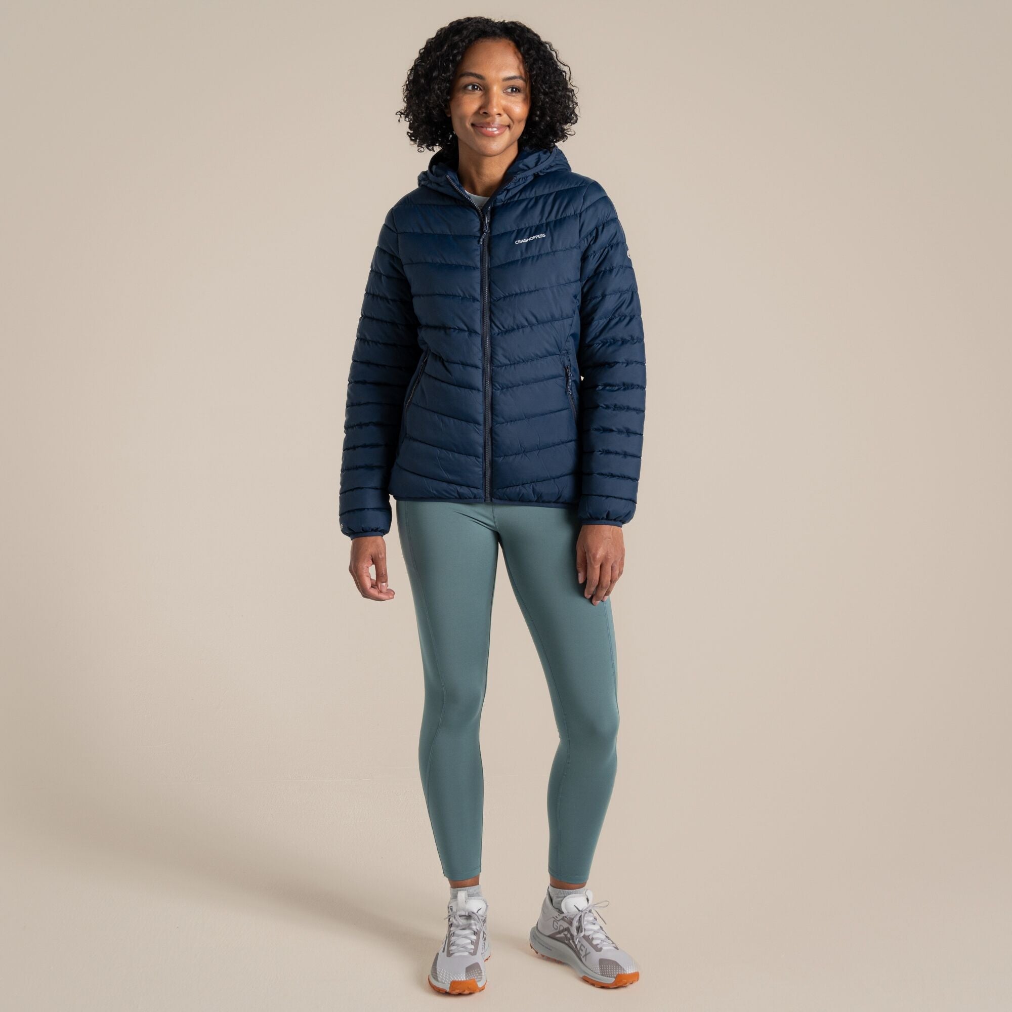 Craghoppers Women's Compresslite IX Hooded Insulating Jacket | Blue Navy Clothing Craghoppers