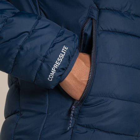 Craghoppers Women's Compresslite IX Hooded Insulating Jacket | Blue Navy Clothing Craghoppers