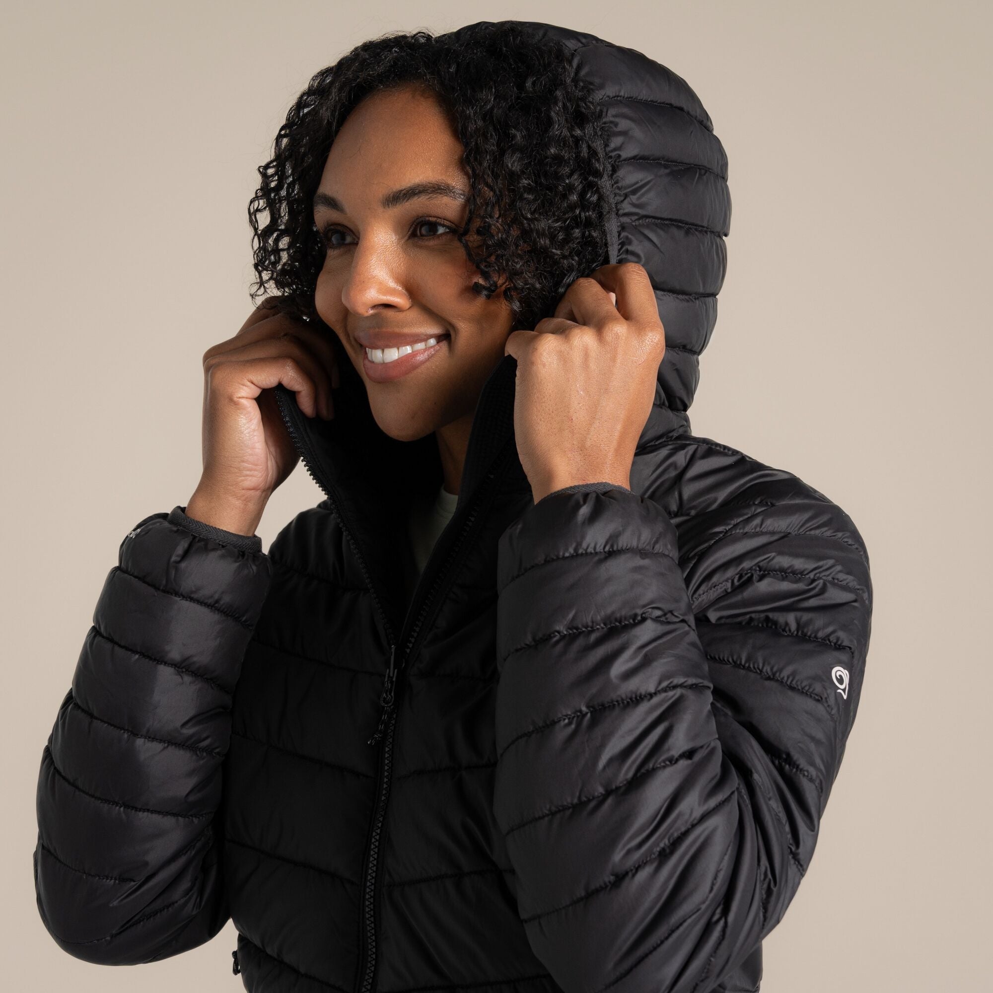 Craghoppers Women's Compresslite IX Hooded Insulating Jacket | Black Clothing Craghoppers