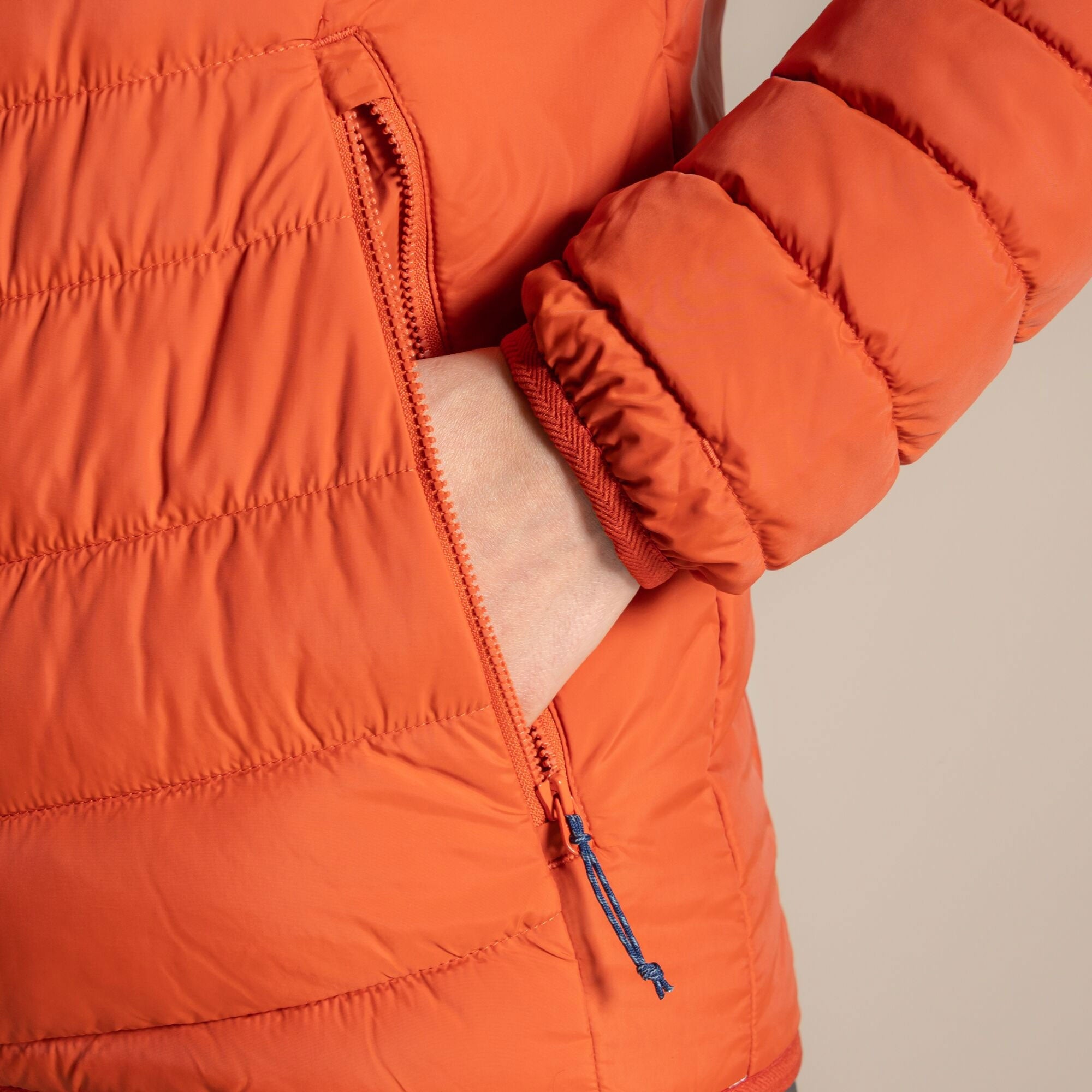Craghoppers Women's Compresslite IX Hooded Insulating Jacket | Carnelian Orange Clothing Craghoppers