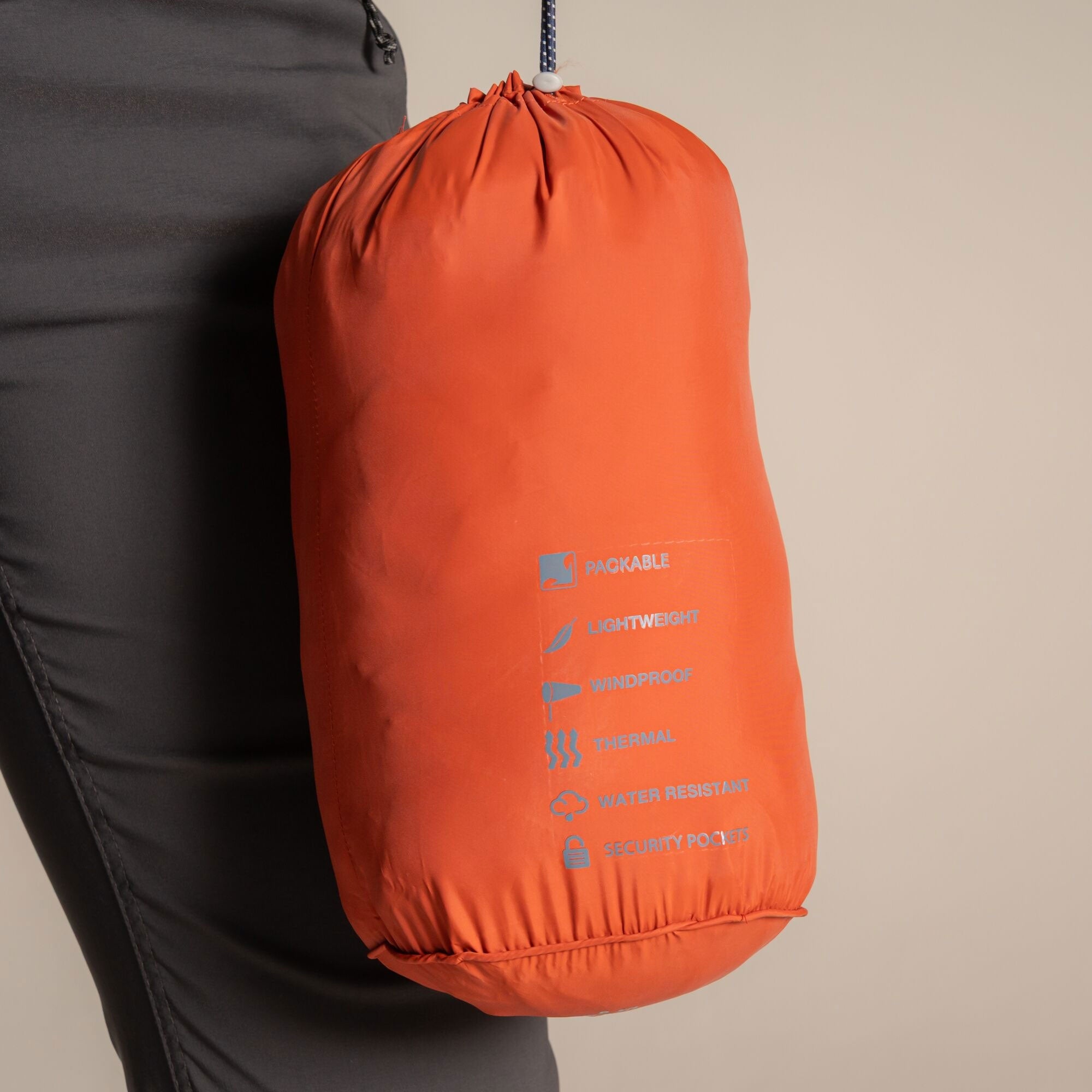 Craghoppers Women's Compresslite IX Hooded Insulating Jacket | Carnelian Orange Clothing Craghoppers
