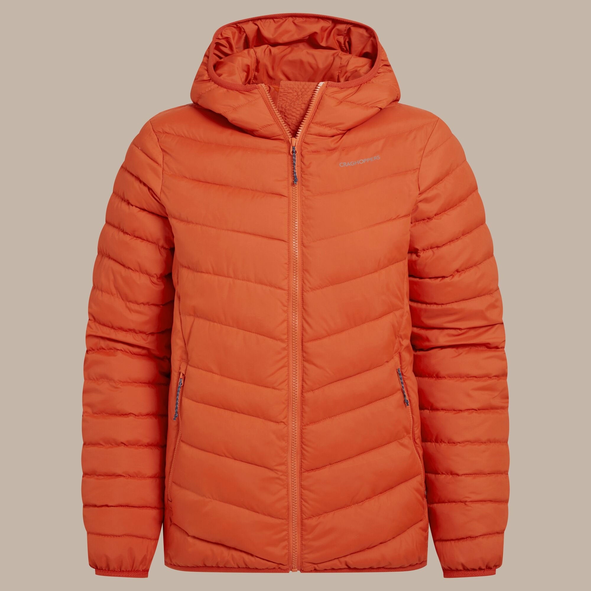 Craghoppers Women's Compresslite IX Hooded Insulating Jacket | Carnelian Orange Clothing Craghoppers