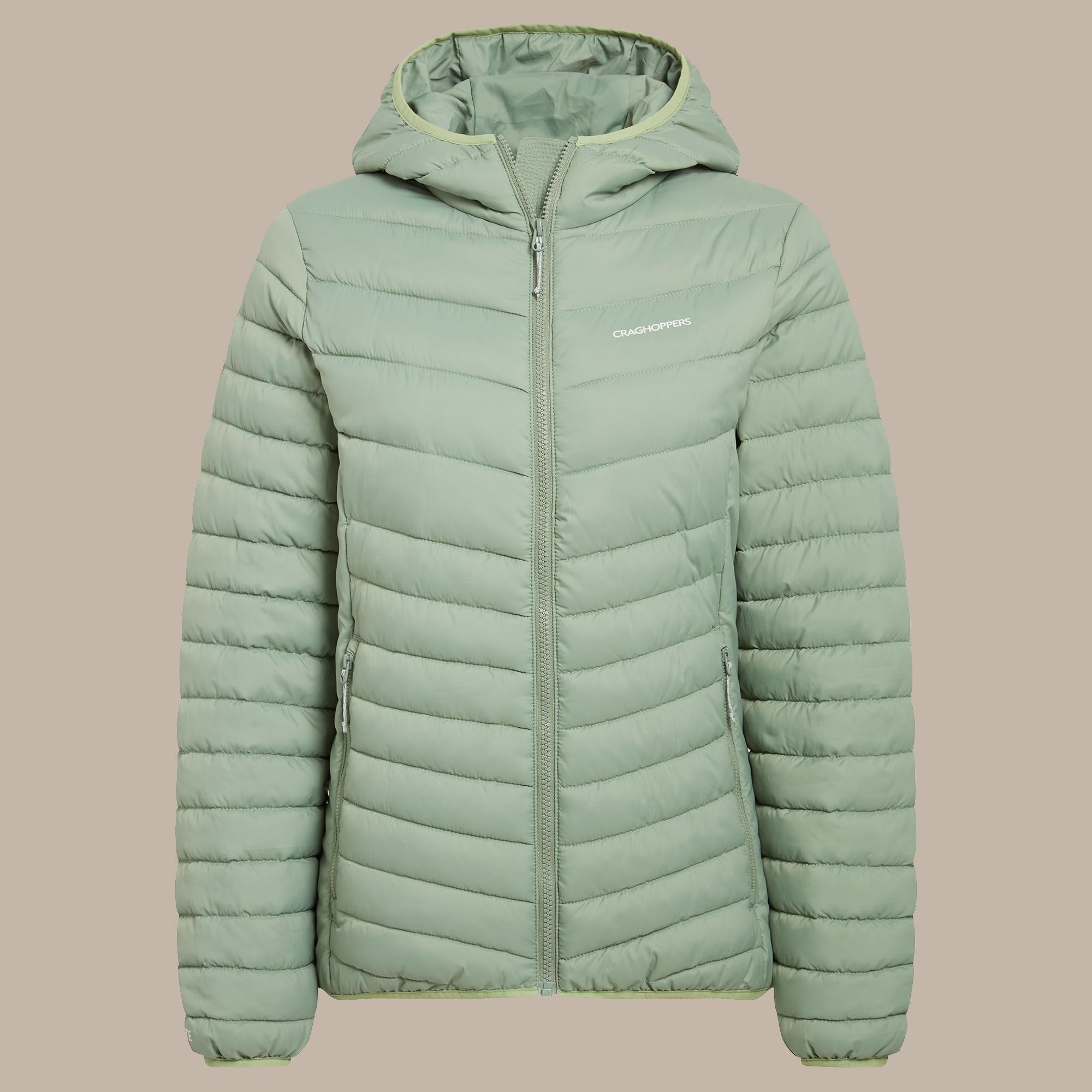 Craghoppers Women's Compresslite IX Hooded Insulating Jacket | Deep Bud Green Clothing Craghoppers