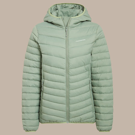 Craghoppers Women's Compresslite IX Hooded Insulating Jacket | Deep Bud Green Clothing Craghoppers