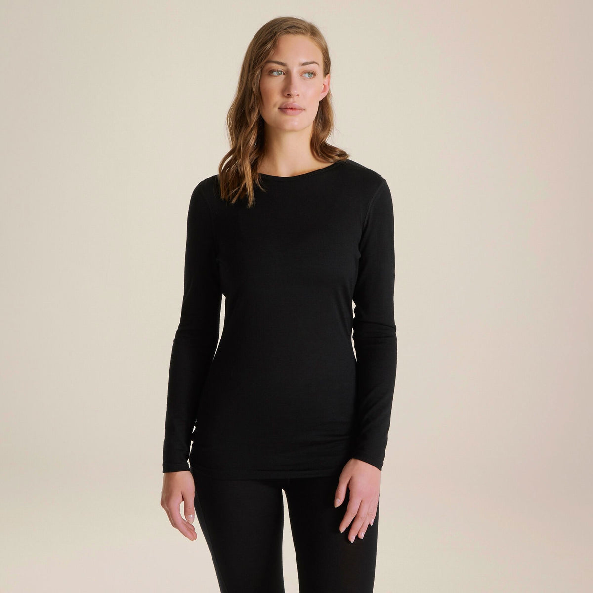 Craghoppers Women's Merino Crew Neck Long Sleeved Baselayer II | Black Clothing Craghoppers
