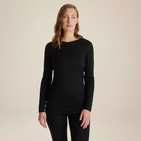 Craghoppers Women's Merino Crew Neck Long Sleeved Baselayer II | Black Clothing Craghoppers
