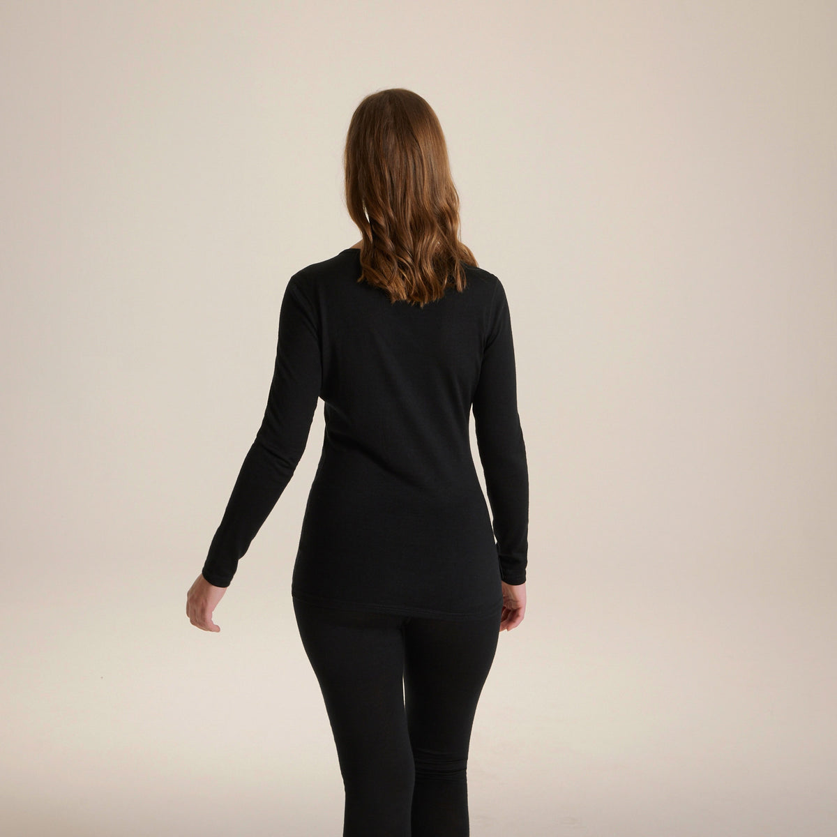 Craghoppers Women's Merino Crew Neck Long Sleeved Baselayer II | Black Clothing Craghoppers