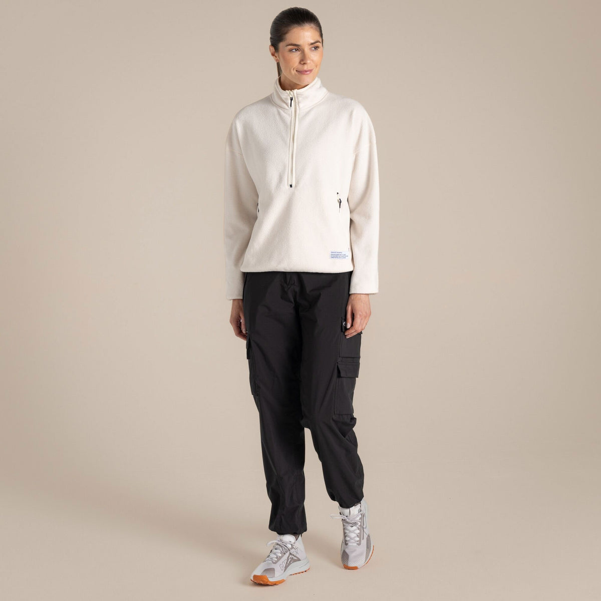 Craghoppers Women's Natales Waterproof Lightweight Cargo Trousers | Black Clothing Craghoppers