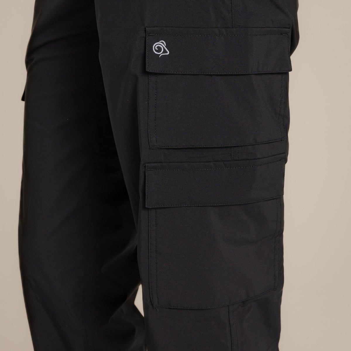 Craghoppers Women's Natales Waterproof Lightweight Cargo Trousers | Black Clothing Craghoppers