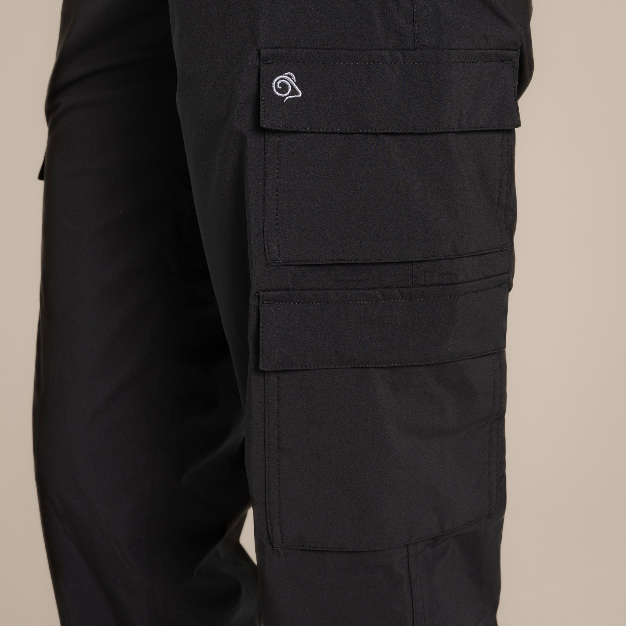 Craghoppers Women's Natales Waterproof Lightweight Cargo Trousers | Black Clothing Craghoppers