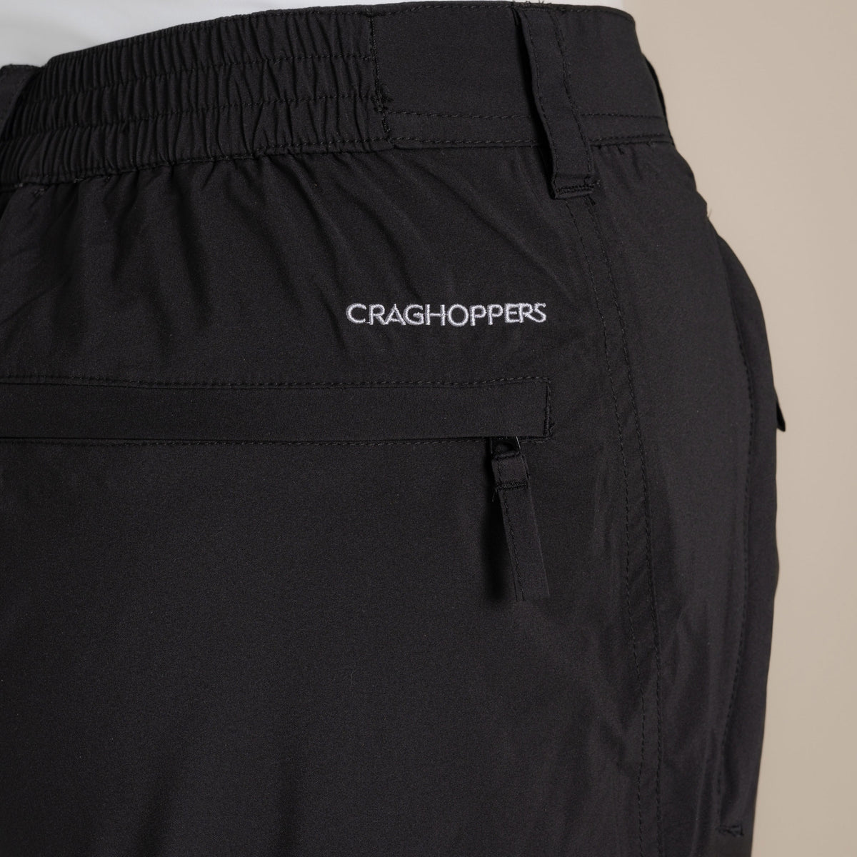 Craghoppers Women's Natales Waterproof Lightweight Cargo Trousers | Black Clothing Craghoppers