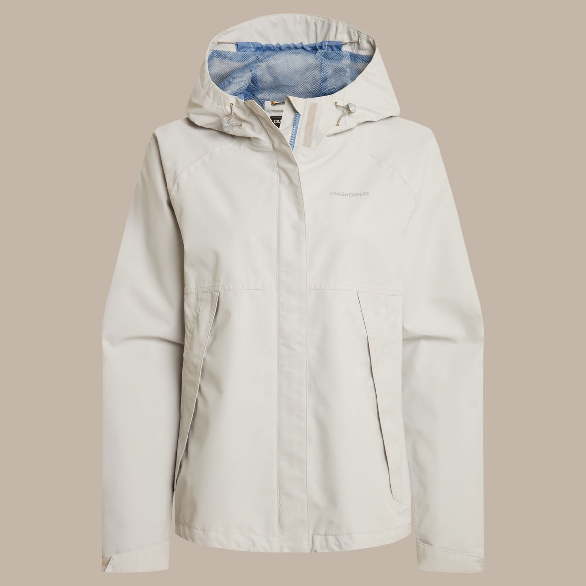 Craghoppers Women's Ossus Waterproof Jacket | Light Grey Clothing Craghoppers