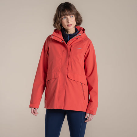 Craghoppers Women's Caldbeck II Waterproof Jacket | Compote Red Clothing Craghoppers