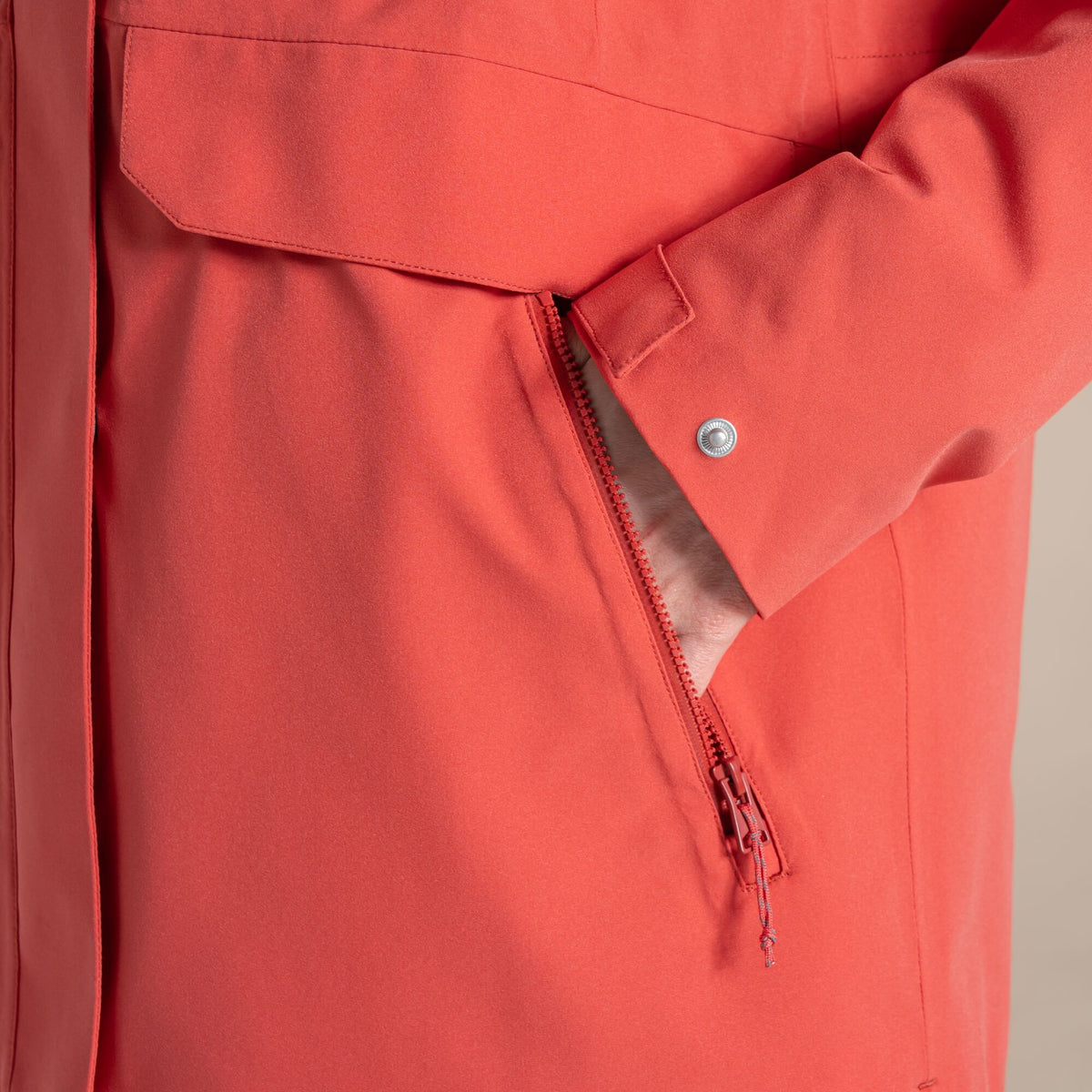 Craghoppers Women's Caldbeck II Waterproof Jacket | Compote Red Clothing Craghoppers
