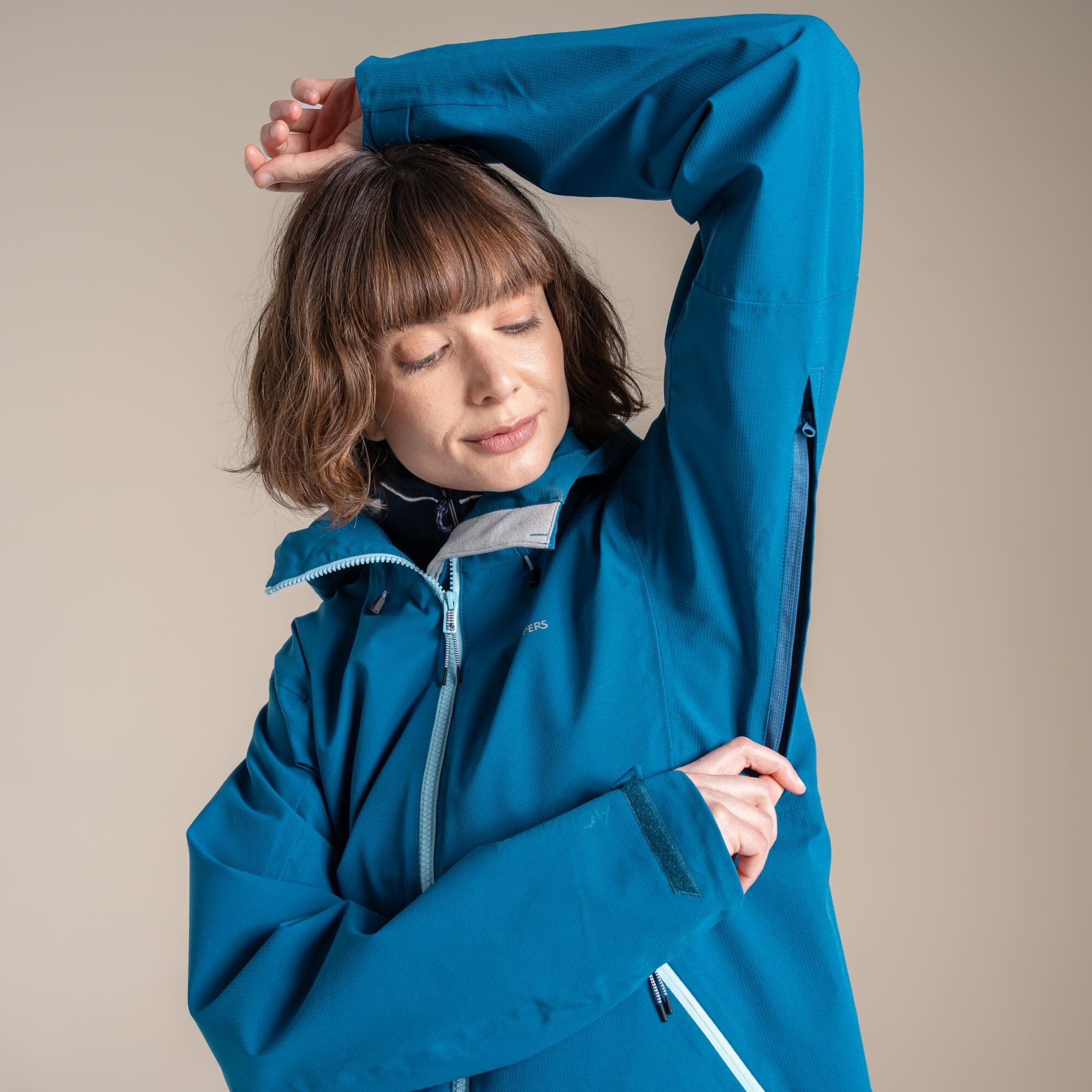 Craghoppers Women's Dynamic Pro III Waterproof Jacket | Porcelain Blue Clothing Craghoppers