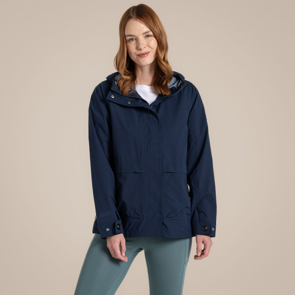Craghoppers Women's National Trust Tambrook Waterproof Jacket | Blue Navy Clothing Craghoppers