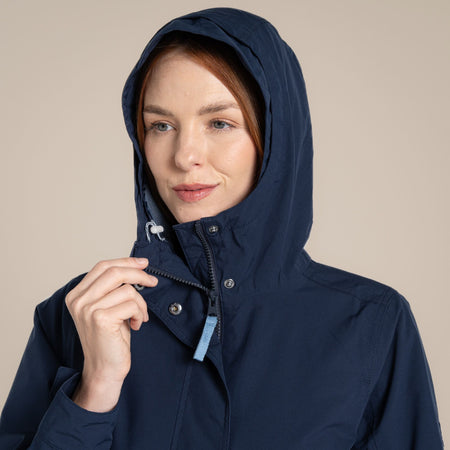 Craghoppers Women's National Trust Tambrook Waterproof Jacket | Blue Navy Clothing Craghoppers