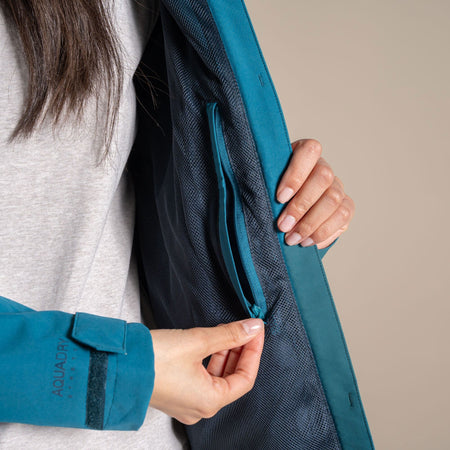 Craghoppers Women's Zohra Waterproof Jacket | Teal Sapphire Clothing Craghoppers