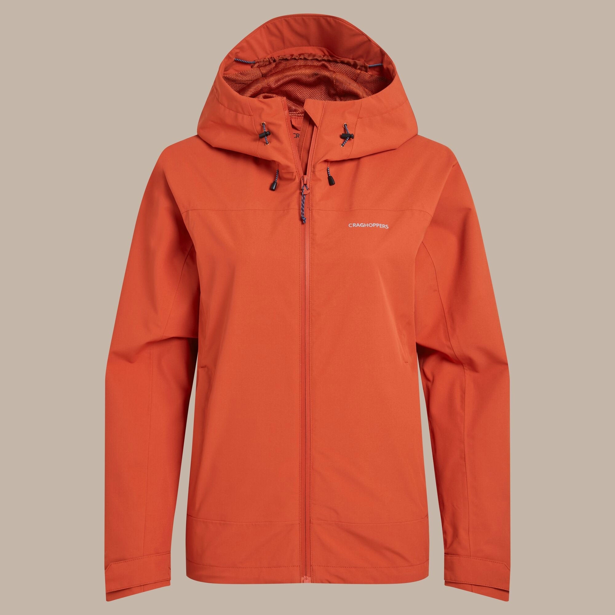 Craghoppers Women's Zohra Waterproof Jacket | Carnelian Orange Clothing Craghoppers