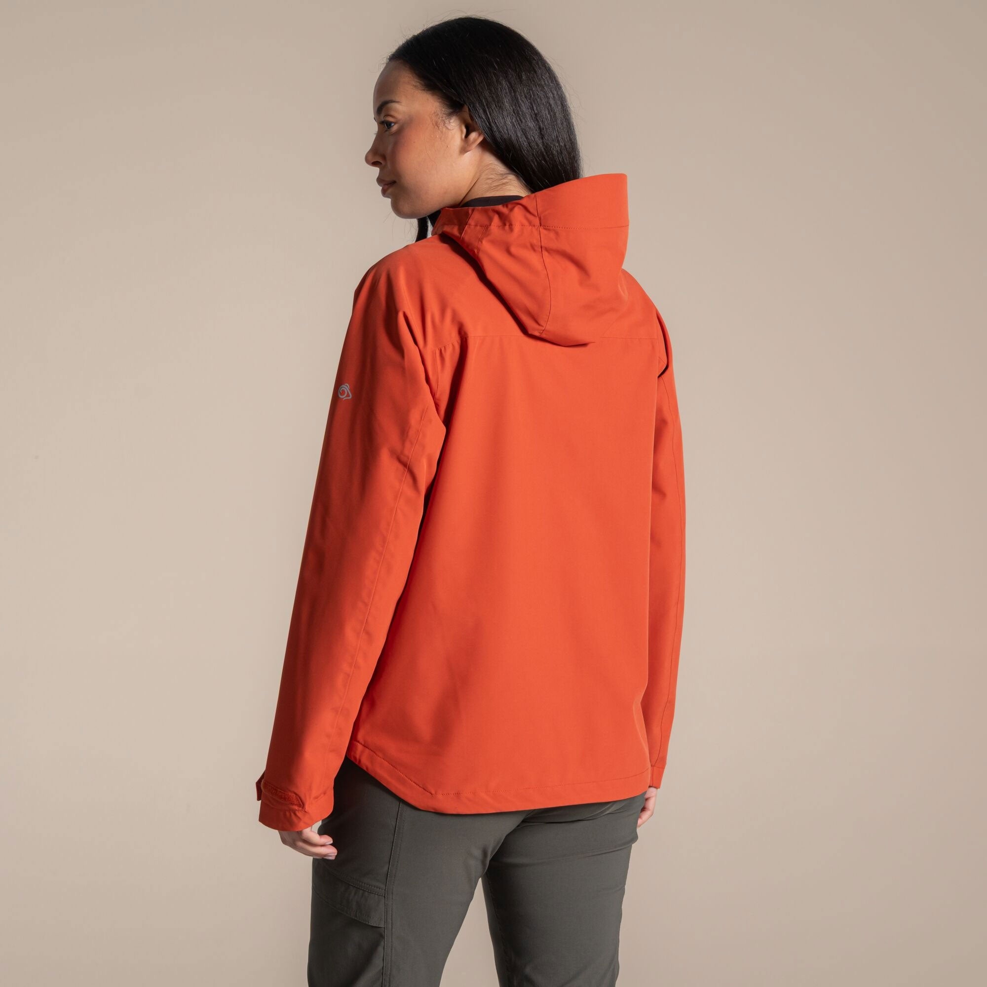 Craghoppers Women's Zohra Waterproof Jacket | Carnelian Orange Clothing Craghoppers