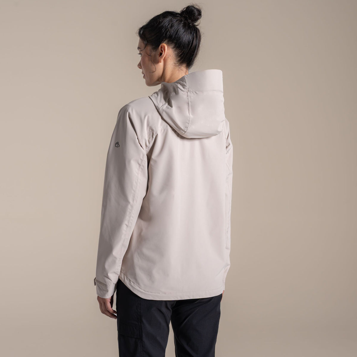 Craghoppers Women's Zohra Waterproof Jacket | Soft Mushroom Clothing Craghoppers