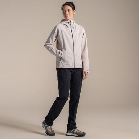 Craghoppers Women's Zohra Waterproof Jacket | Soft Mushroom Clothing Craghoppers