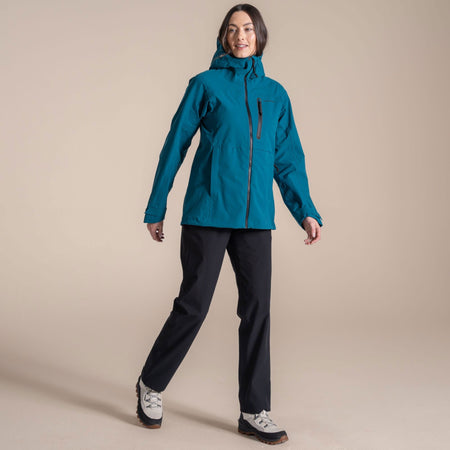 Craghoppers Women's Elva Waterproof Jacket | Teal Sapphire Clothing Craghoppers