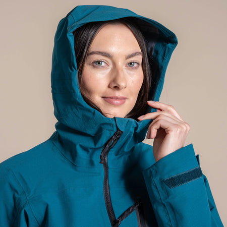 Craghoppers Women's Elva Waterproof Jacket | Teal Sapphire Clothing Craghoppers