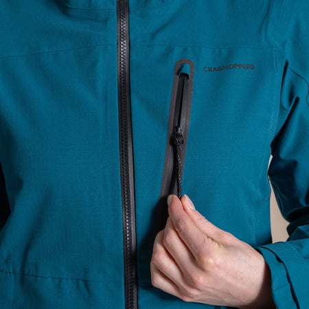 Craghoppers Women's Elva Waterproof Jacket | Teal Sapphire Clothing Craghoppers