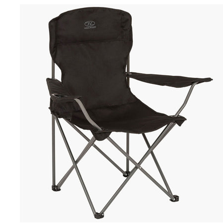 Highlander Edinburgh Camping Chair - Black Camping Accessories Highlander