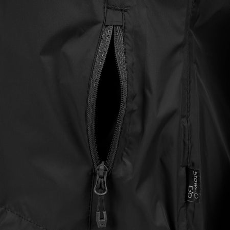 Highlander Men's Stow & Go Pack Away Waterproof Jacket | Black Clothing Highlander